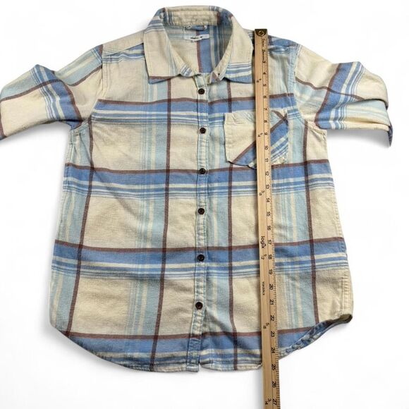 O’Neill Blue Plaid Button Up Shirt Women’s Size S Flannel Surf Skater - Picture 4 of 5